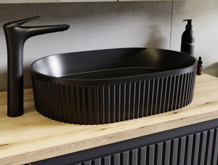 Baterie inalta pentru blat baie, negru mat COMAD [2]