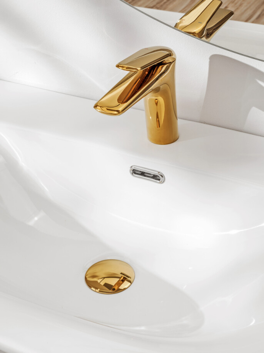 Baterie lavoar incastrat baie, finisaj auriu, NIAGARA NISKA – COMAD [4]