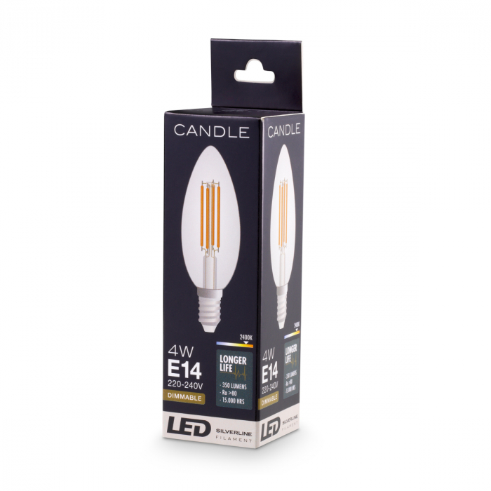   Bec LED Candelă C35 4W E14 set de 4 117292 EICHHOLTZ [2]