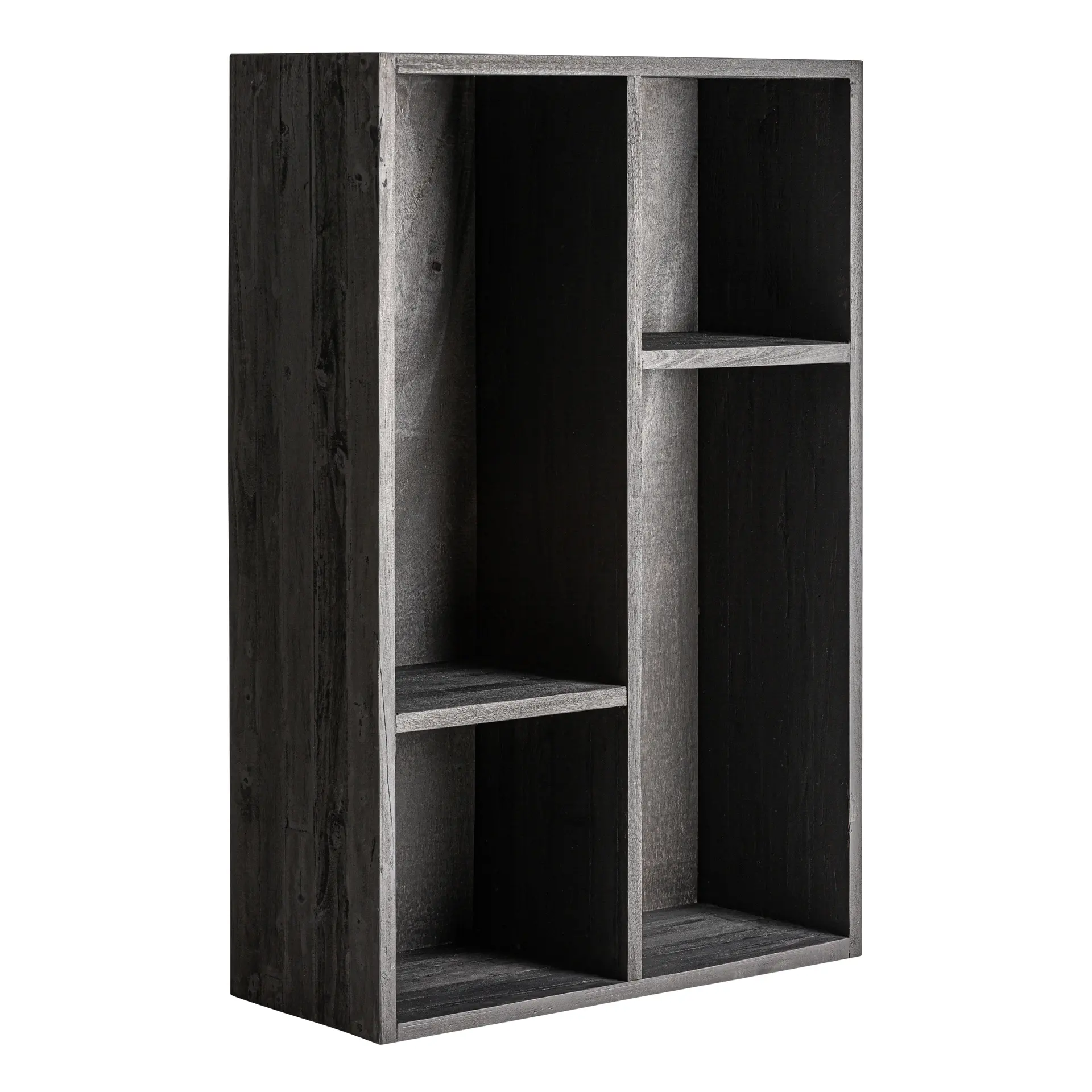 Biblioteca 100x40x150 cm, Lemn Recuperat Negru - VicalHome VicalHome 38513 [2]