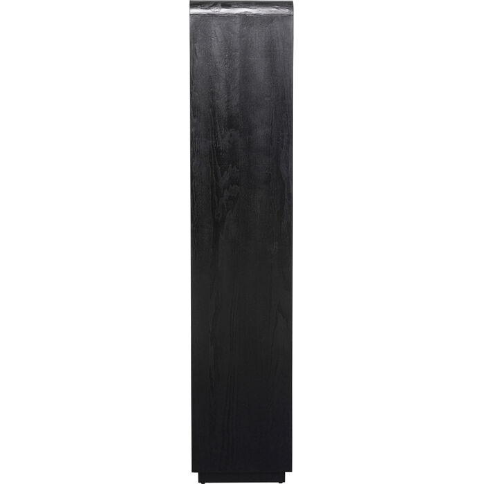 Bibliotecă Forma 90x38x180 cm, Lemn de Frasin și Mango Lăcuit Negru - Kare Design [3]
