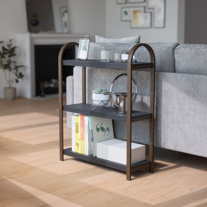 Bibliotecă Negru Nuc, 72x25x90cm, Umbra 1016838-048 [5]
