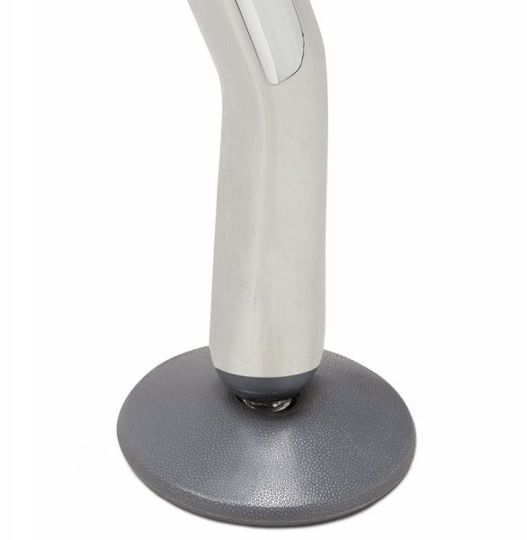 Birou modern alb Bullet II 160x80 cm pal melaminat, picioare otel crom, OT00370WH - Kokoon [9]