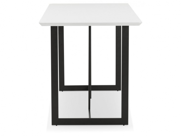 Birou premium MDF alb Maral 150x70 cm, picioare negre metal, stil modern, OT00710WH - Kokoon [3]
