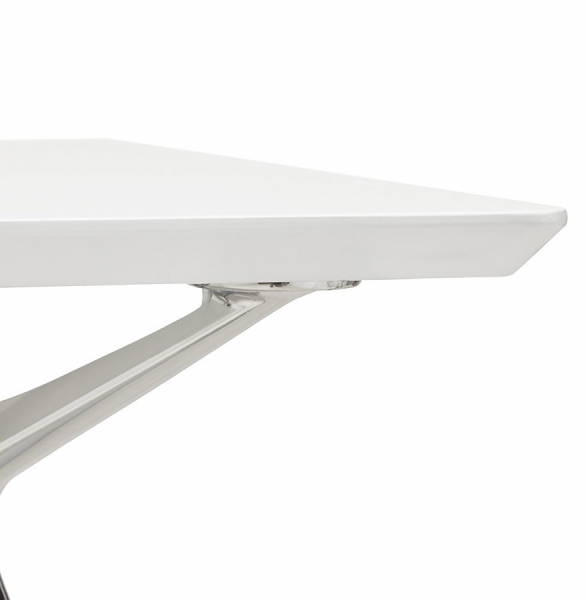Birou premium alb MDF Milo 180x90 cm, picioare otel, design modern, OT00450WH - Kokoon [9]
