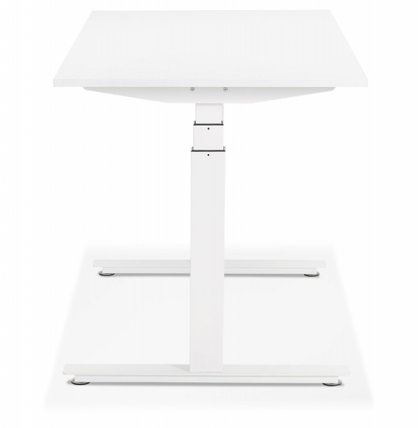 Birou electric alb Valko cu inaltime reglabila, 140x70 cm, picioare albe, OT01170WHWH - Kokoon [4]
