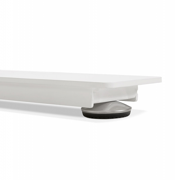 Birou electric alb Valko cu inaltime reglabila, 140x70 cm, picioare albe, OT01170WHWH - Kokoon [6]