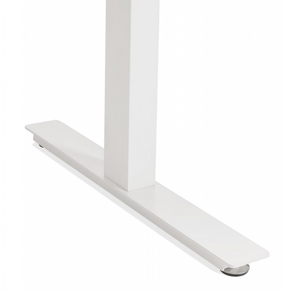 Birou electric alb Valko cu inaltime reglabila, 140x70 cm, picioare albe, OT01170WHWH - Kokoon [5]