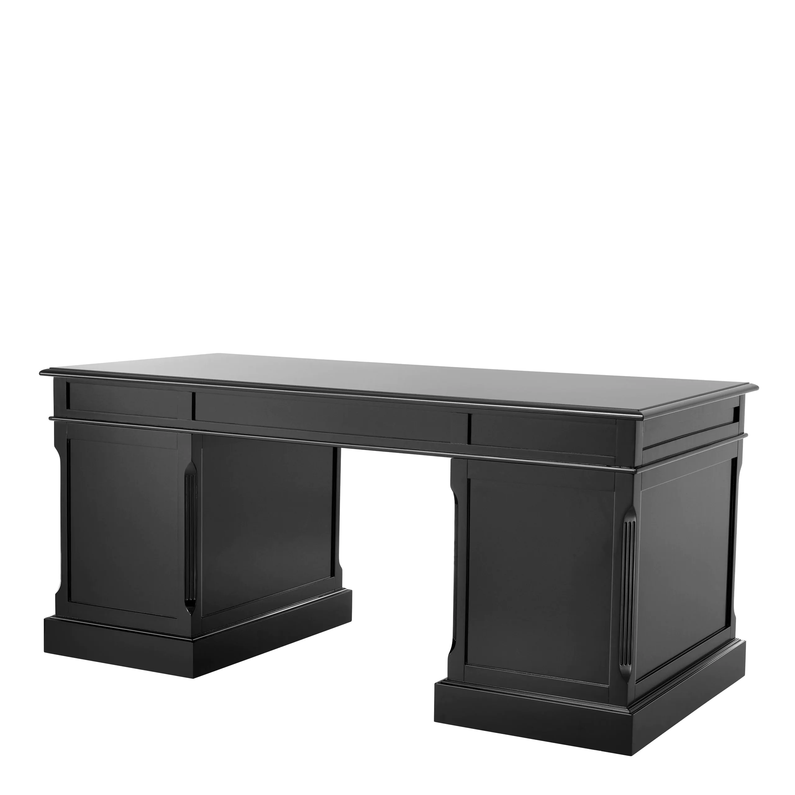 Birou British negru 170x80 cm, lemn de mesteacan | Eichholtz - 110078 [2]