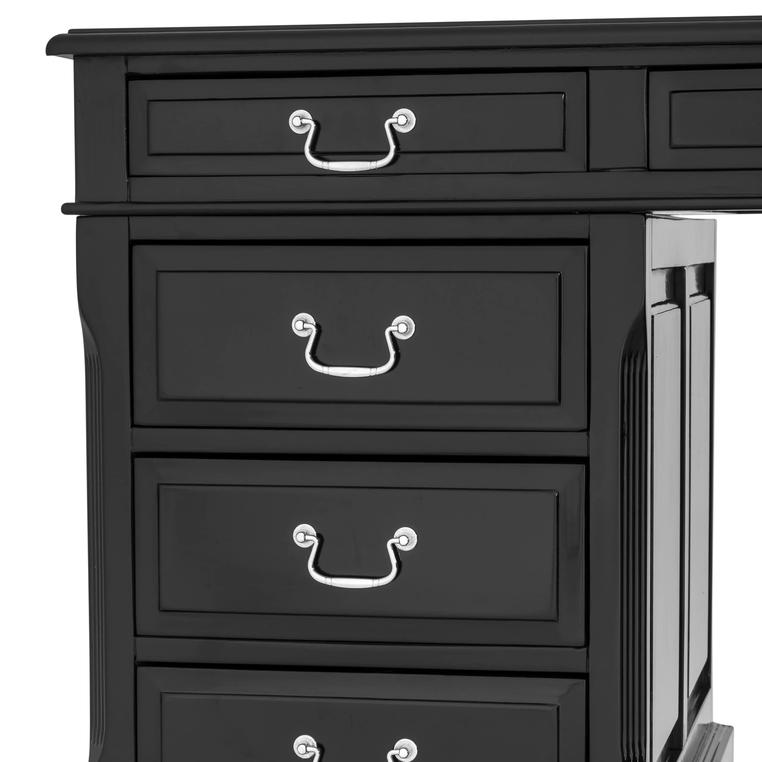 Birou British negru 170x80 cm, lemn de mesteacan | Eichholtz - 110078 [6]