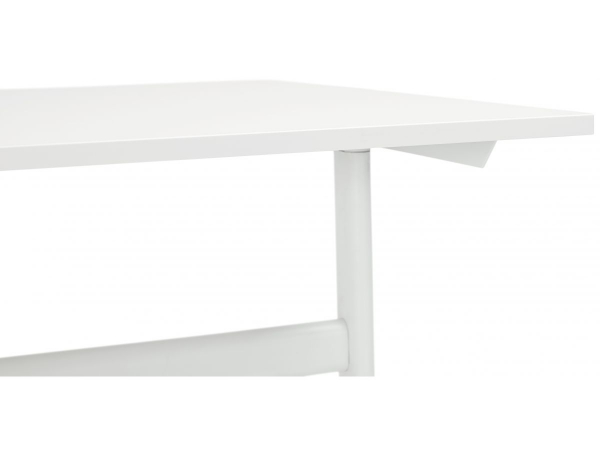 Birou cu blat alb Ovid 160x80 cm, picioare albe metal, OT00780WHWH - Kokoon [6]