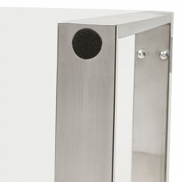 Birou premium Vitro 160x80 cm sticla transparenta securizata, picioare otel, OT00250CL - Kokoon [9]