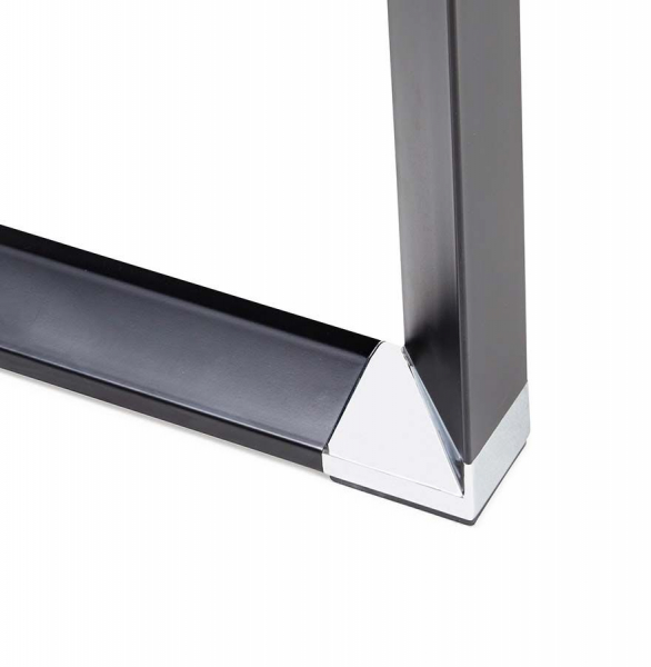 Birou managerial Warner II 160x80 cm, blat nuc, picioare negre otel, OT00570WABL - Kokoon [3]