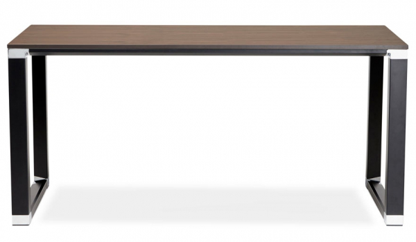 Birou managerial Warner II 160x80 cm, blat nuc, picioare negre otel, OT00570WABL - Kokoon [2]