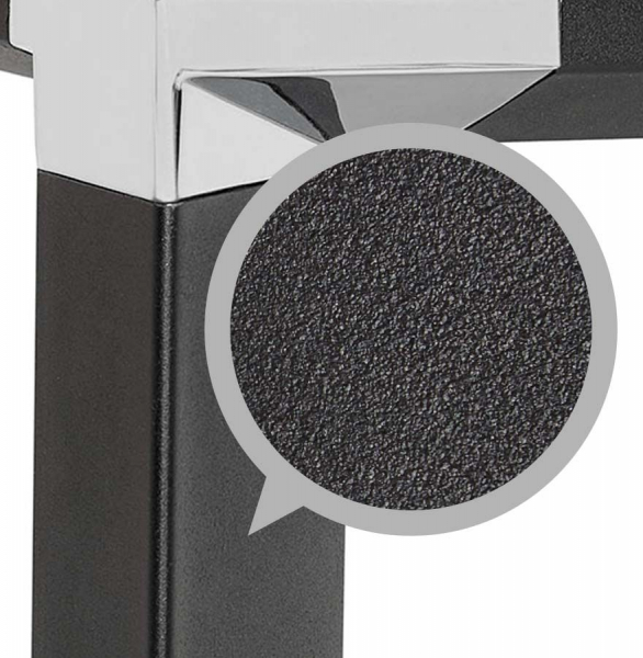 Birou managerial Warner II 160x80 cm, blat nuc, picioare negre otel, OT00570WABL - Kokoon [4]