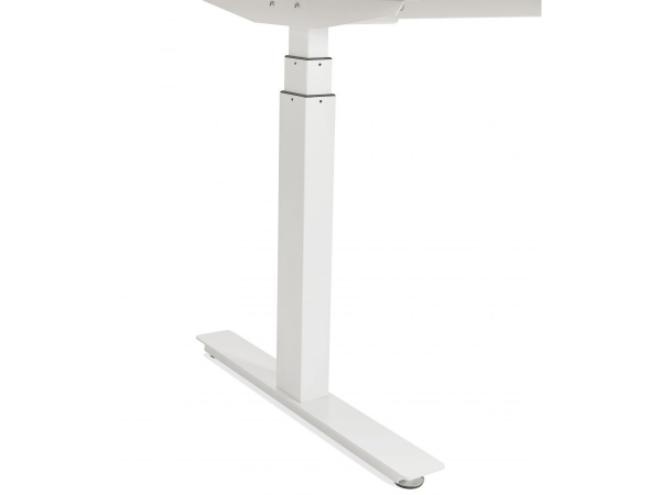 Birou electric alb Valko cu inaltime reglabila, 160x80 cm, picioare albe, OT01200WHWH - Kokoon [6]