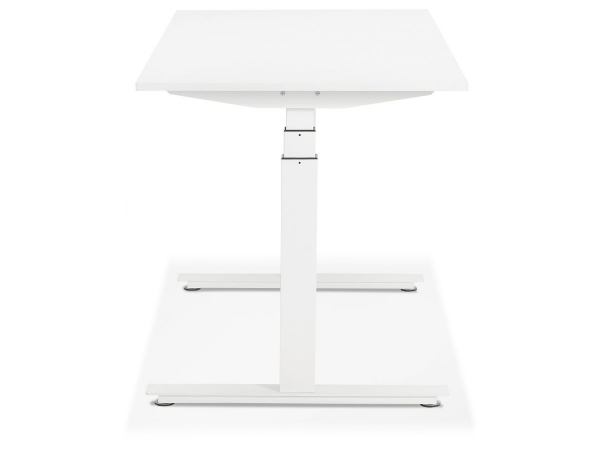 Birou electric alb Valko cu inaltime reglabila, 160x80 cm, picioare albe, OT01200WHWH - Kokoon [4]