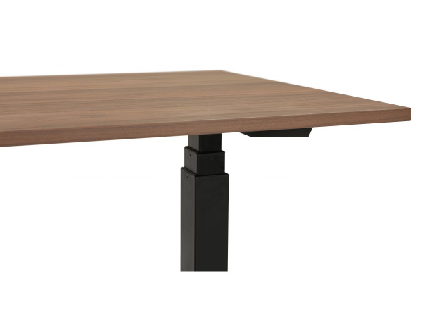 Birou electric lemn nuc Valko cu inaltime reglabila, 160x80 cm, picioare negre, OT01160WABL - Kokoon [4]