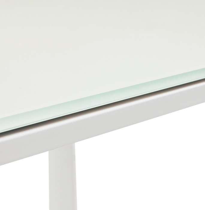 BIROU MANAGERIAL ALB WARNER III ALB 200X100 CM, STICLA SECURIZATA, PICIOARE ALBE OTEL,  OT01240WHWH - KOKOON [5]
