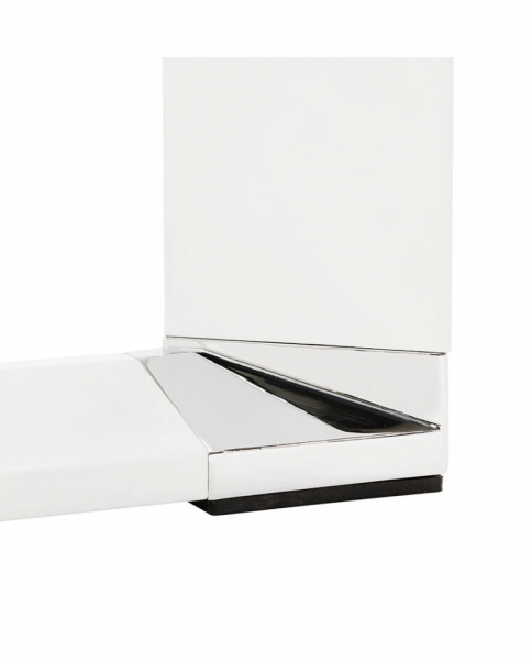 Birou managerial in forma de L Warner 170 cm, lemn natur pal melaminat, picioare albe otel, OT00580NAWH - Kokoon [4]