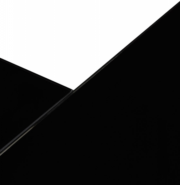 Birou managerial negru in forma de L Warner III 170 cm, sticla securizata neagra, picioare otel, OT00230BL - Kokoon [13]