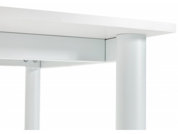 Birou modern alb Asal 160x80 cm, pal melaminat, picioare albe otel, OT00490WHWH - Kokoon [7]
