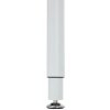 Birou modern alb Asal 160x80 cm, pal melaminat, picioare albe otel, OT00490WHWH - Kokoon [8]