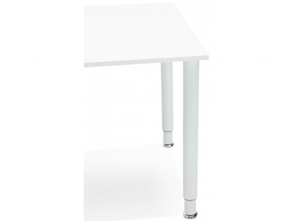 Birou modern alb Asal 160x80 cm, pal melaminat, picioare albe otel, OT00490WHWH - Kokoon [5]
