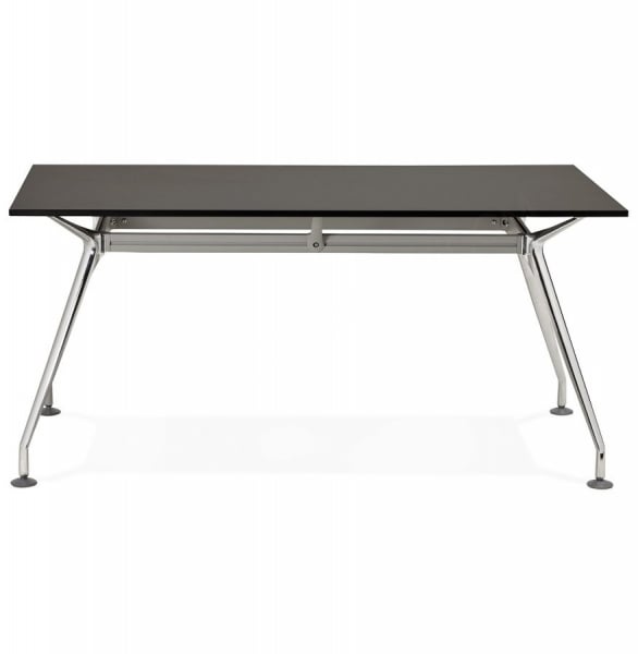Birou negru de design BULLET II 160x80 cm pal / otel, OT00350BL - Kokoon [2]