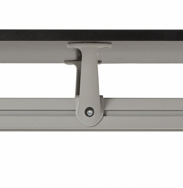 Birou negru de design BULLET II 160x80 cm pal / otel, OT00350BL - Kokoon [6]