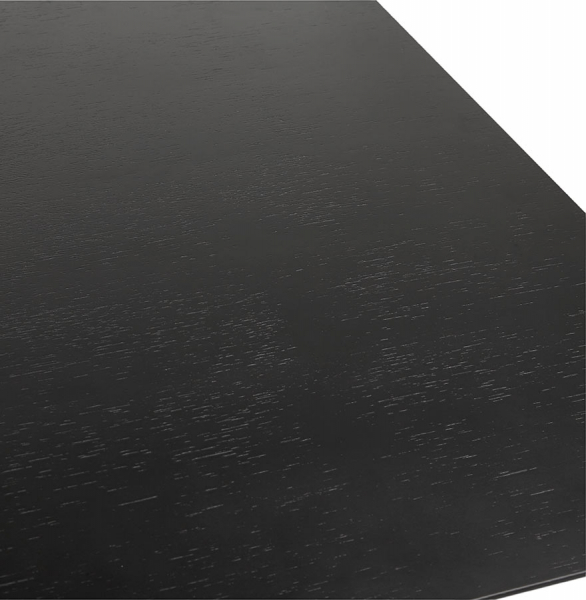 Birou premium negru Maral 150x70 cm MDF textura lemn, picioare negre metal, OT00680BL - Kokoon [4]