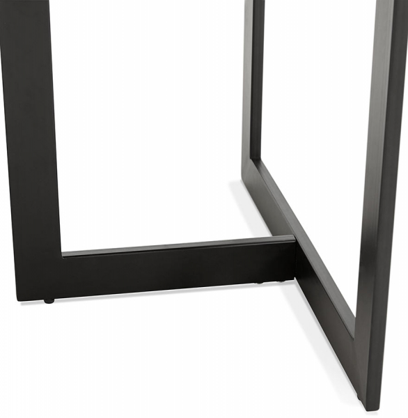 Birou premium negru Maral 150x70 cm MDF textura lemn, picioare negre metal, OT00680BL - Kokoon [7]