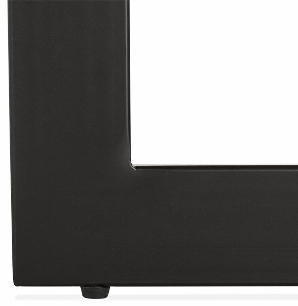 Birou premium negru Maral 150x70 cm MDF textura lemn, picioare negre metal, OT00680BL - Kokoon [8]