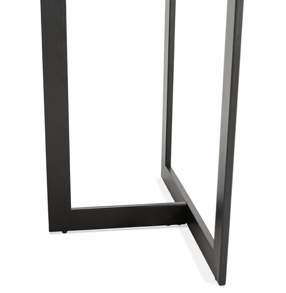 Birou premium negru Maral 150x70 cm MDF textura lemn, picioare negre metal, OT00680BL - Kokoon [6]