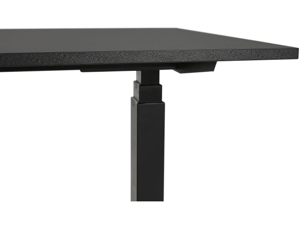 Birou negru electric Valko cu inaltime reglabila, 160x80 cm, picioare negre, OT01140BLBL - Kokoon [5]