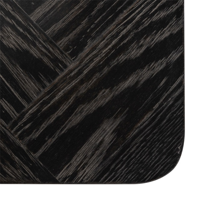 Birou negru premium cu sertar Basim, 140 cm, din stejar cu picioare din otel inoxidabil, 7371 - Richmond Interiors [3]