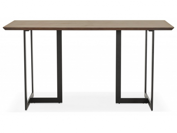 Birou premium Maral 150x70 cm MDF furnir nuc, picioare negre metal, stil modern, OT00700WA - Kokoon [2]