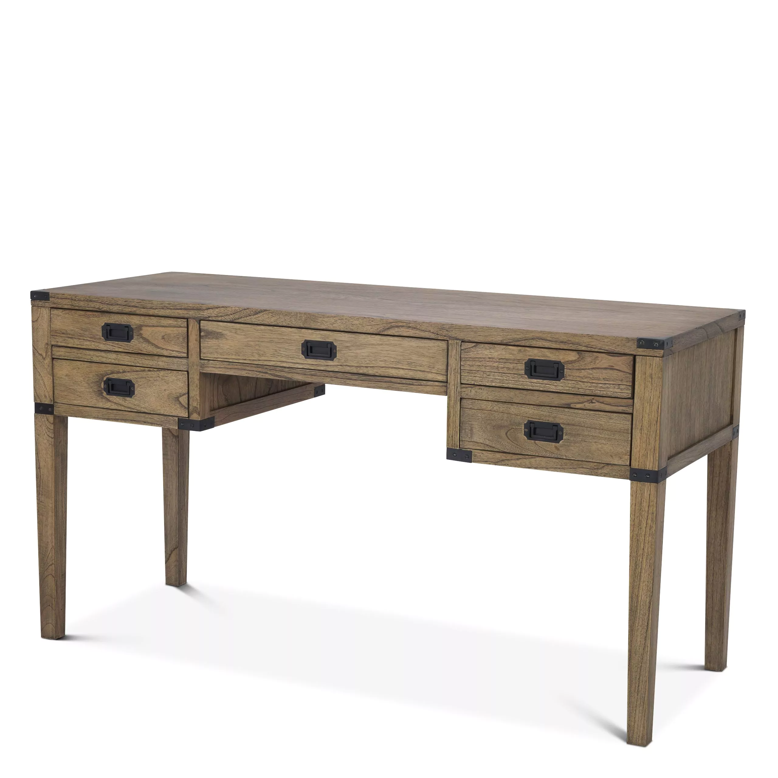 Birou St. Andrew 143,5 x 55 cm finisaj negru cu nichel/ stejar afumat cu aliaj de zinc negru | Eichholtz - 110024 [4]