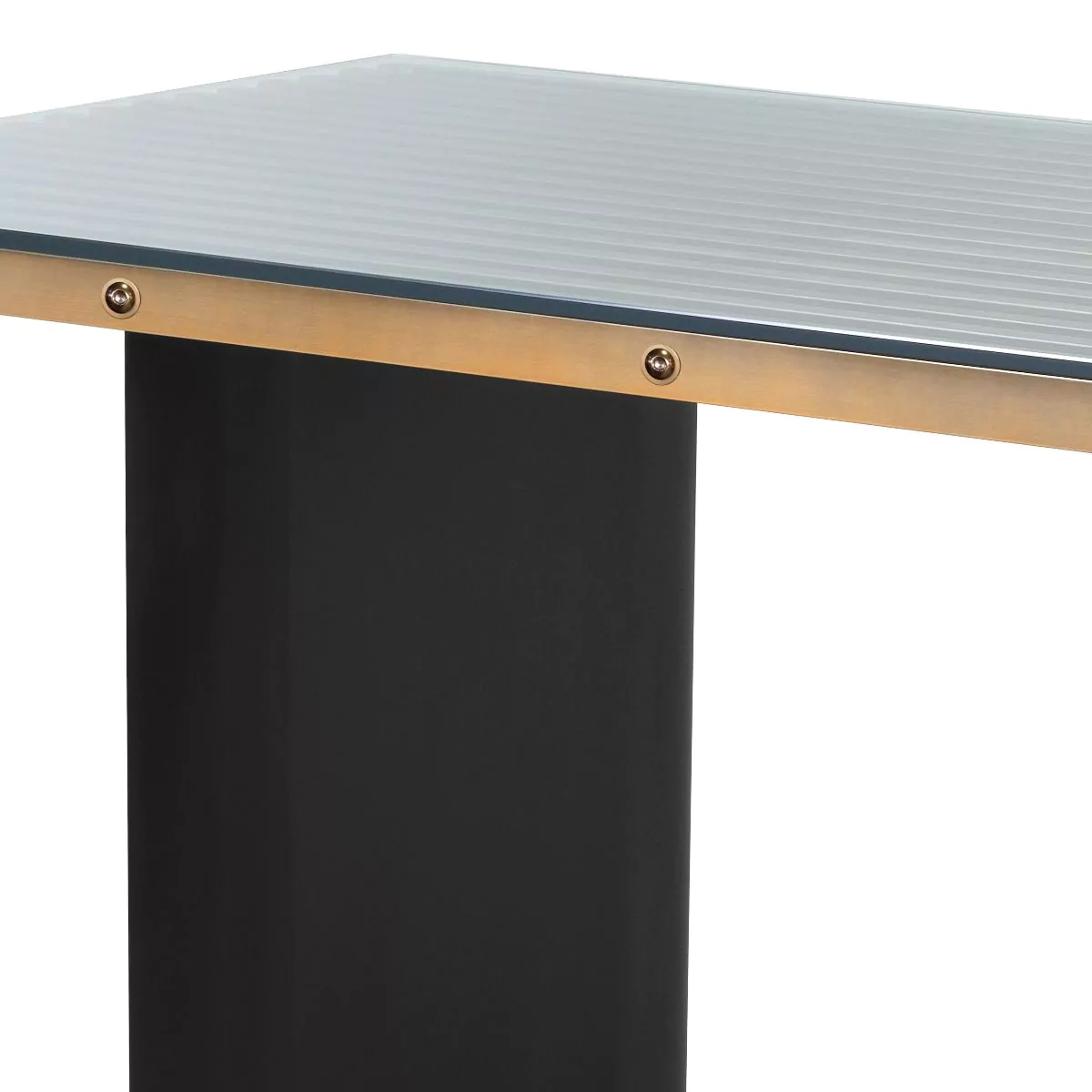 Birou Vauclair negru 180x79 cm, cu sticla, metal si otel inoxidabil| Eichholtz - 113331 [3]
