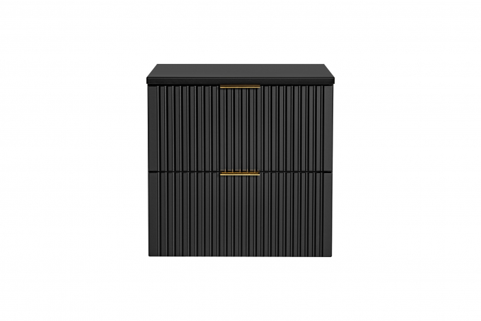 Blat baie diferite dimensiuni, MDF culoare negru, gama Adel Black, pentru masti de baie cu lavoar aplicat COMAD [4]