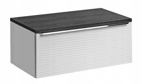 Blat baie pentru masti cu lavoar aplicat, diferite dimensiuni, PAL, finisaj stejar gri inchis, gama Leonardo White COMAD [2]