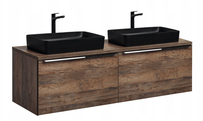 Blat Baie Santa Fe Oak, 60/80/120/140/160/180 cm, PAL Melaminat, Stejar Vintage - COMAD [2]