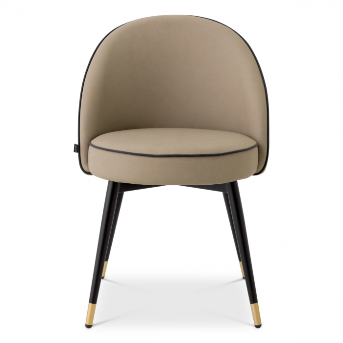   Scaun de dining Cooper din piele ecologică bej set de 2 116571 EICHHOLTZ [4]