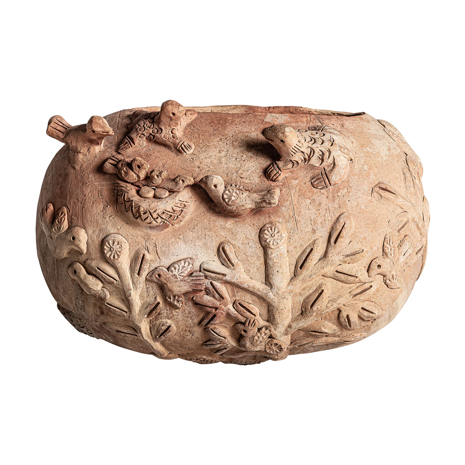 Bol Decorativ din Teracota, Maro Deschis, 33x22x23 cm - VicalHome 35071 [4]
