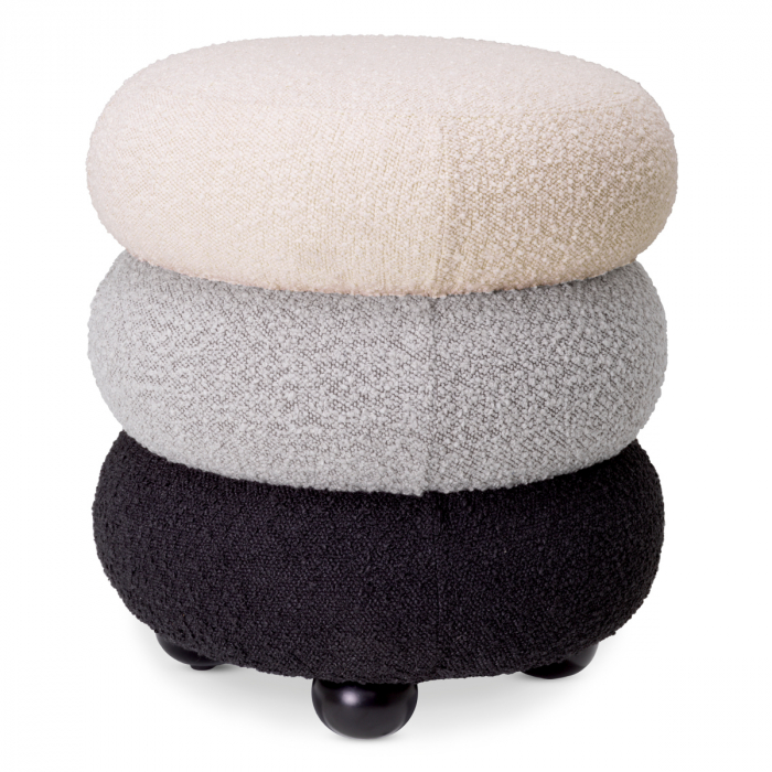   Taburet Tulum bouclé crem gri negru 116555 EICHHOLTZ [3]