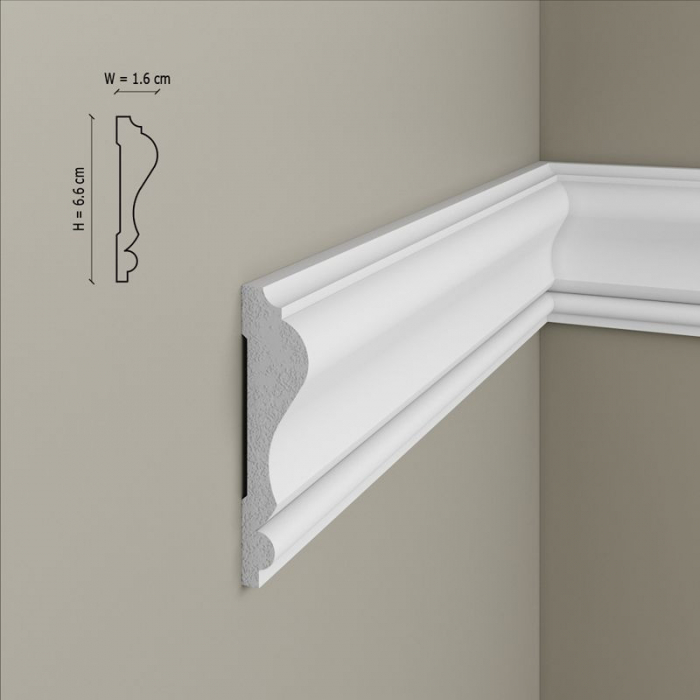 Brau decorativ din polimer rigid B11 - 6.6x1.6x200 cm [2]