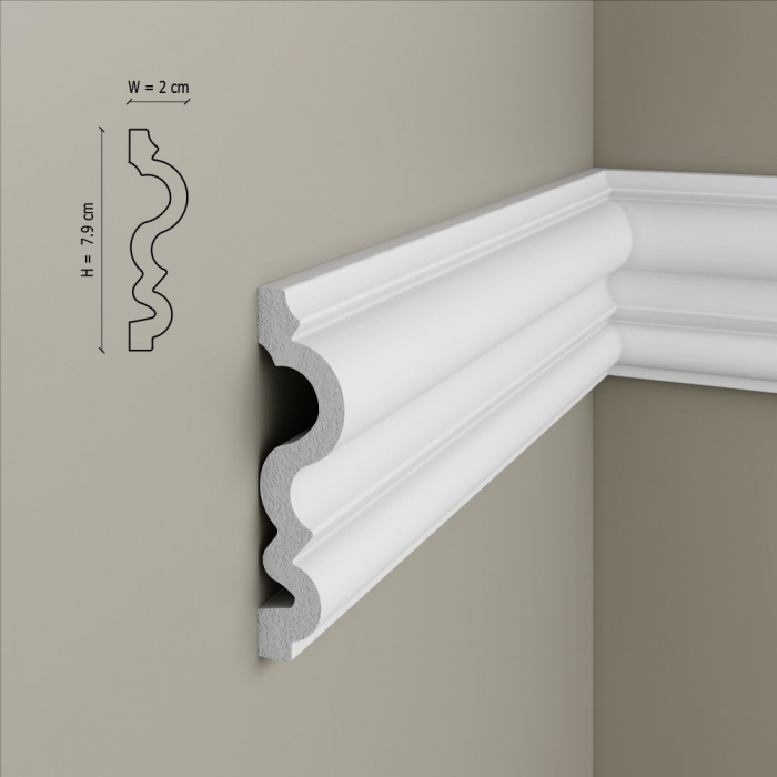 Brau decorativ din polimer rigid B12 - 8x2.1x200 cm [2]