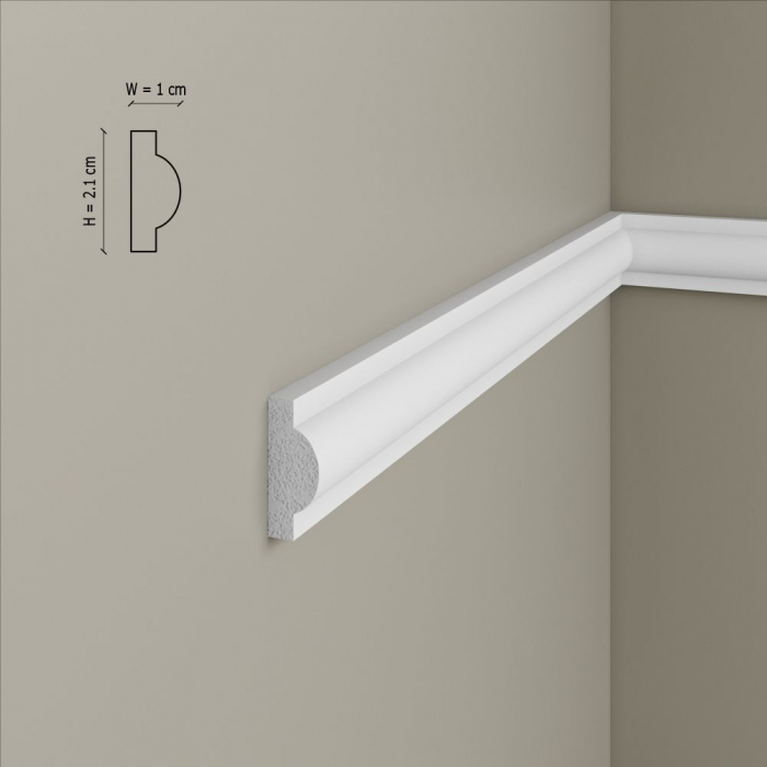 Brau decorativ din polimer rigid B8 - 2.1x1x200 cm [2]