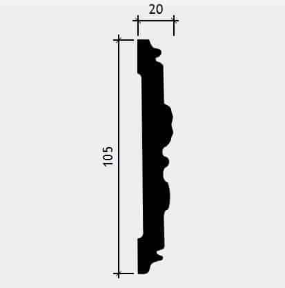 Brau decorativ din poliuretan 1.51.349 (2.00m) [2]