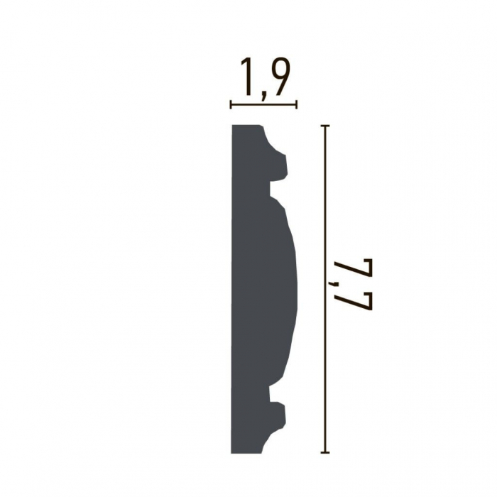 Brau decorativ din poliuretan CR702 - 7.7x1.9x200 cm [2]